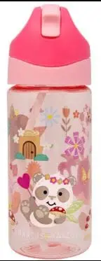 400Ml Antibacterial Tritan Straw Bottle – Little Fairy Theme 1
