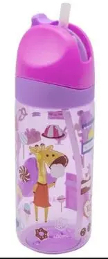 400Ml Antibacterial Tritan Straw Bottle – Lolly Design 1