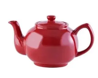 6-Cup Ceramic Teapot – Cherry Red Glaze By Price & Kensington 1