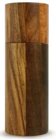 Adhoc Solid Wood Pepper Or Salt Mill – Handcrafted Design 1