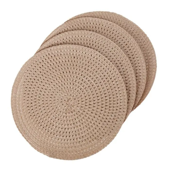 Amalfi Jay Fresh Beige Placemat Set – 4 Pieces, 35X35Cm 1