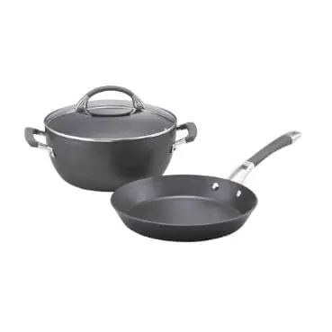 Anolon Endurance+ Induction-Compatible French Skillet & Casserole Set (26Cm) 1