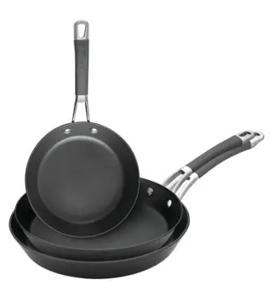 Anolon Endurance+ Tri-Piece Skillet Set – 20Cm, 24Cm & 28Cm Non-Stick Cookware 1