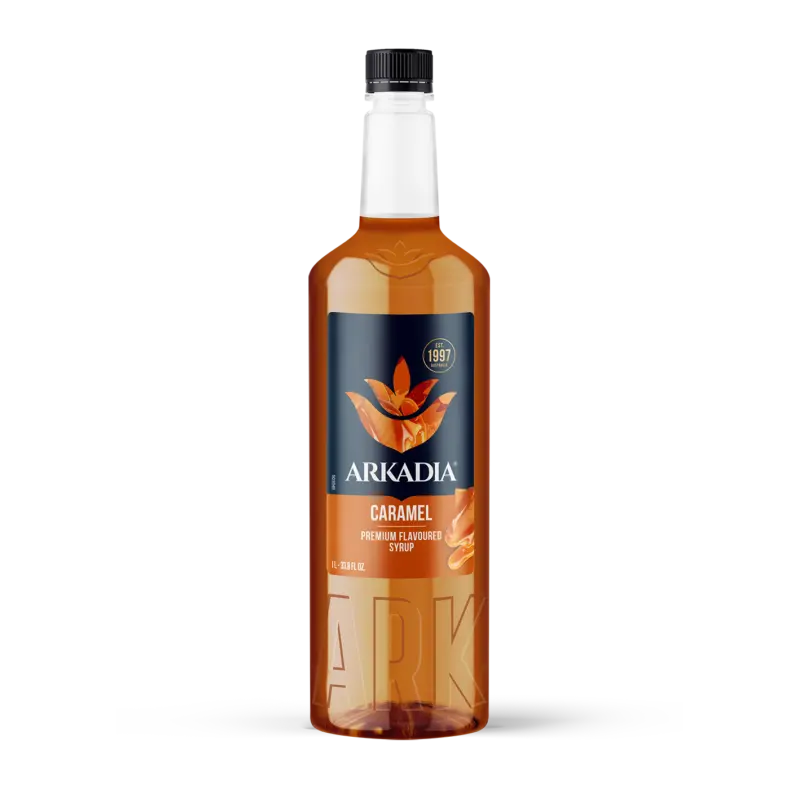 Arkadia Caramel Coffee Syrup – 1L Bottle 1