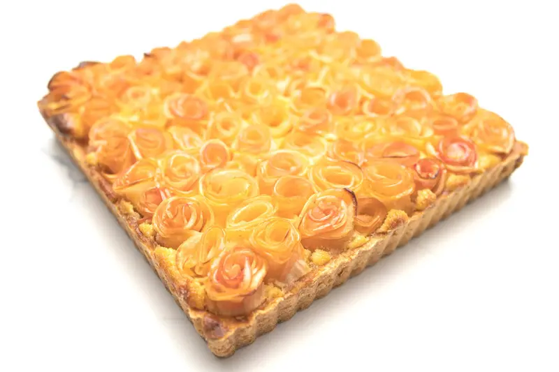 Artisan Apple Rose Tart Featuring Homemade Frangipane 1