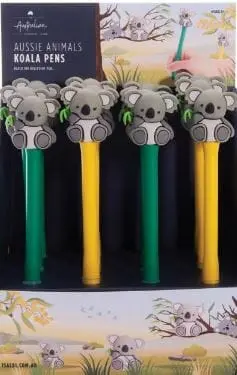 Australian Collection Koala-Themed Ballpoint Pens – Set Of 4 1