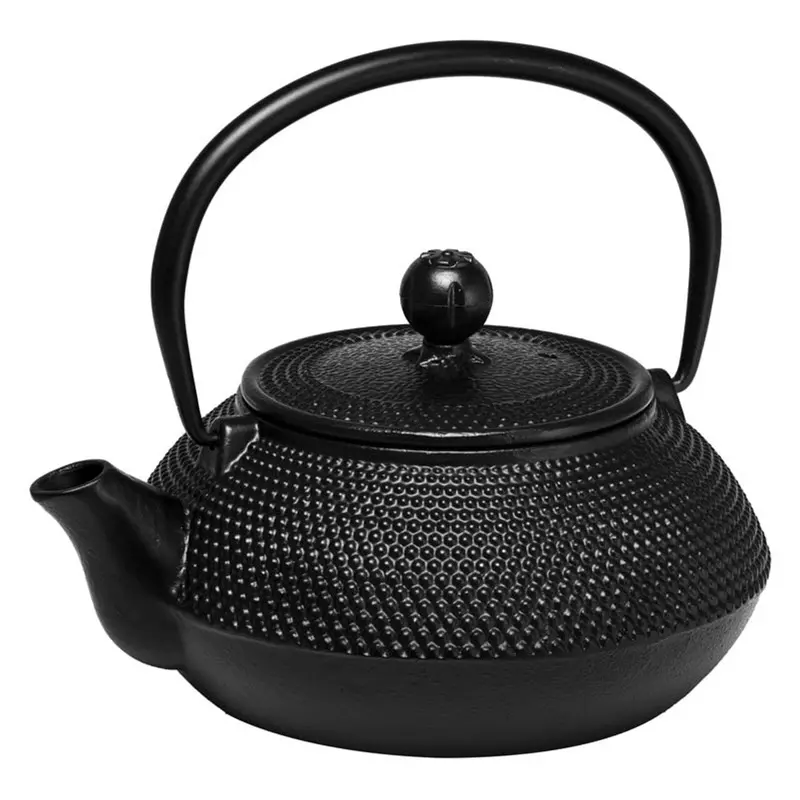 Avanti Hobnail Cast Iron Teapot – 800 Ml Matte Black Finish 1