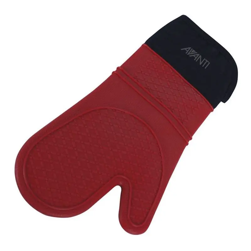 Avanti Red Heat-Resistant Silicone Oven Glove 1