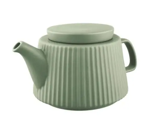 Avanti Siena Ceramic-Style Teapot – 950 Ml Sage Green 1