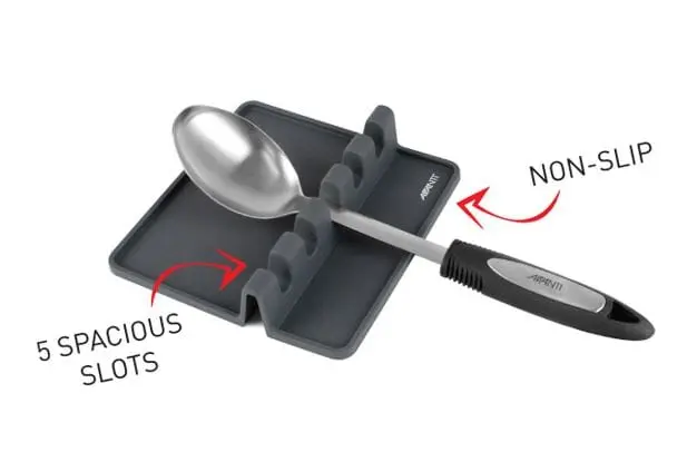 Avanti Silicone Utensil Rest – Heat-Resistant Kitchen Organizer 1