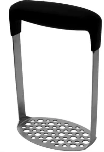Avanti Soft Touch Potato Masher – Ergonomic Non-Slip Handle, Stainless Steel Head 1