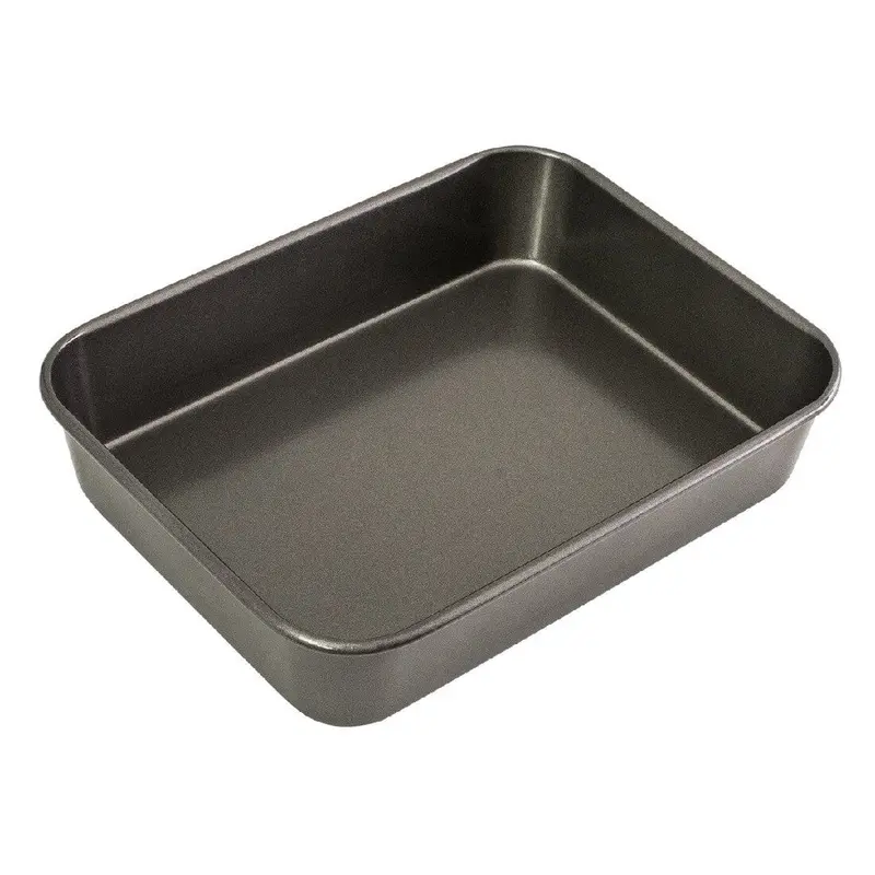 Bakemaster Medium-Depth Rectangular Roasting Pan – 34 X 26 X 7 Cm 1