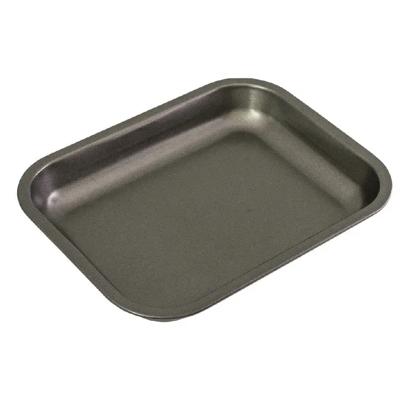 Bakemaster Medium Roasting Pan – 33 X 25.5 X 5Cm, Reinforced Steel Construction 1