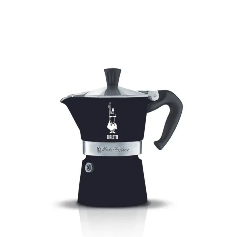 Bialetti Moka Express Matte Black Stovetop Espresso Pot 1