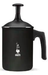 Bialetti Tuttocrema Aluminium Milk Frother – 3-Cup Cappuccino Maker, Black 1