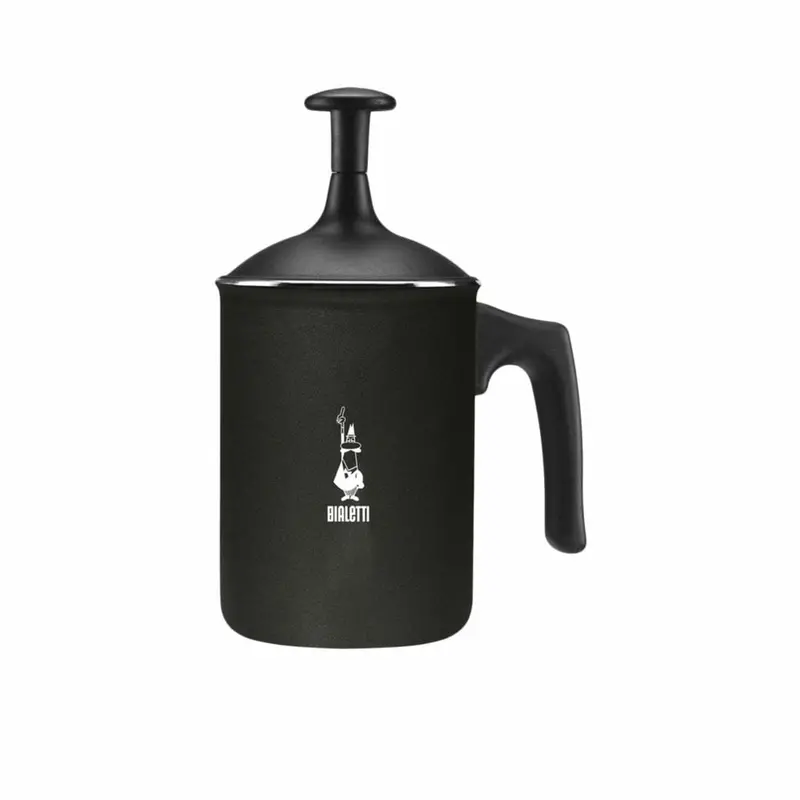 Bialetti Tuttocrema Manual Milk Frother – 6-Cup Capacity, Matte Black 1
