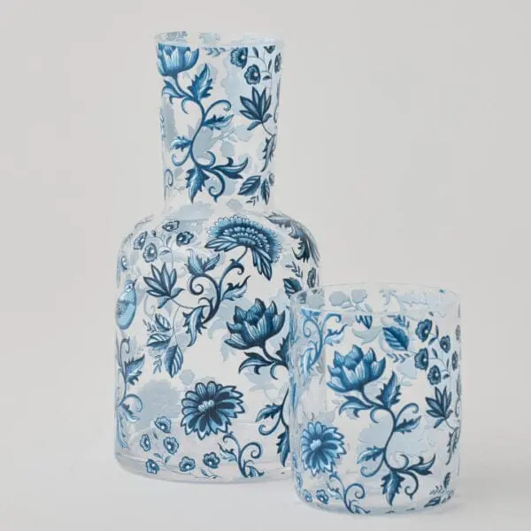 Chinoiserie 770Ml Glass Carafe Set – Asian-Inspired Serving Ensemble 1