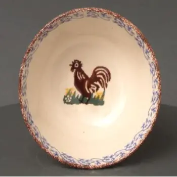 Cock & Hen Cereal Bowl – 13.5Cm Diameter Breakfast Dish 1