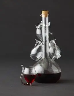 Davis & Waddell Fine Foods Port Service Set – 5-Piece Including 800Ml Flask & 60Ml Sippers 1