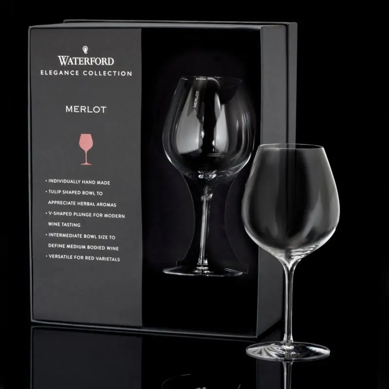Elegance Merlot Glasses – Set Of 2 1