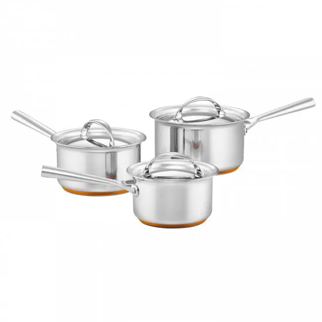 Essteele Per Vita 3-Piece Saucepan Set – Tri-Ply Stainless Construction 1