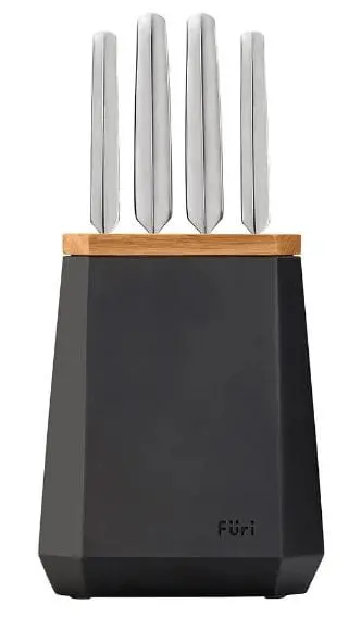 Furi Midnight Stone Block Knife Set – 5-Piece Precision Cutting System 1