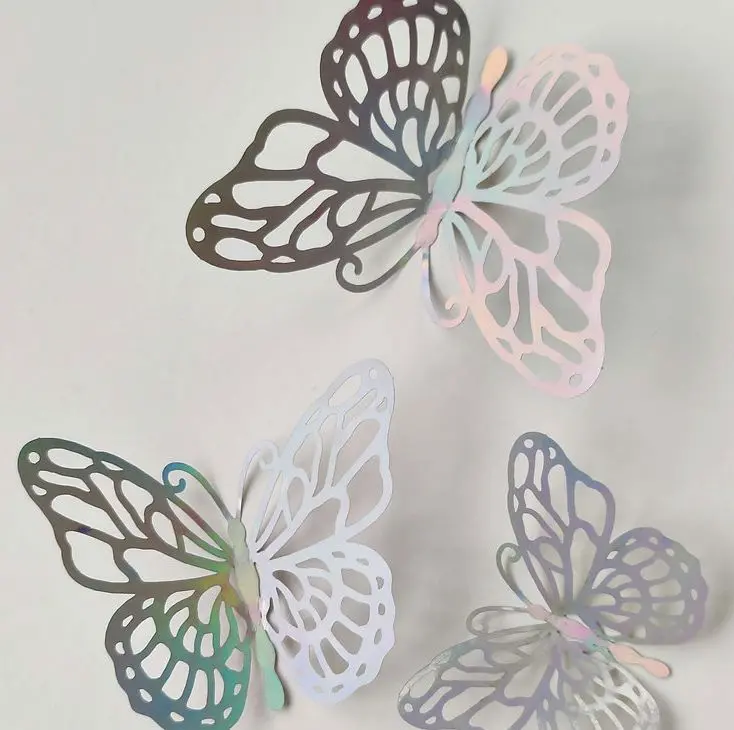 Iconic Cake Art Silver Butterfly Cake Topper 1