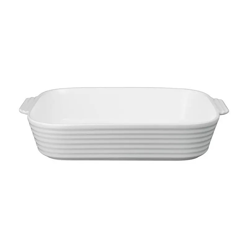 James Martin Cook Large Rectangular Serving Dish – Soft Grey Ceramic 1