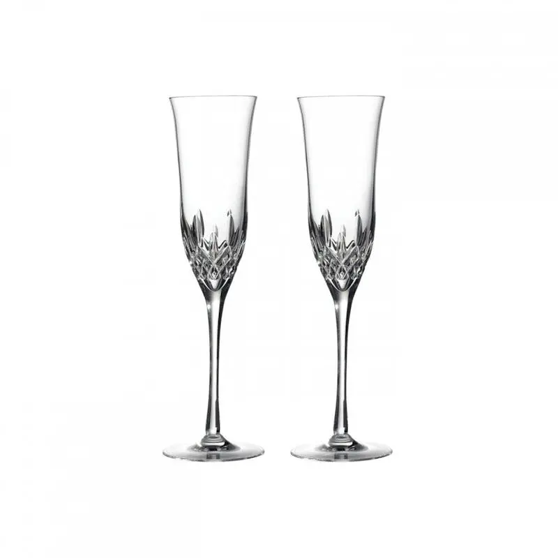 Lismore Essence Champagne Flutes (Pair) – Waterford Crystal 1