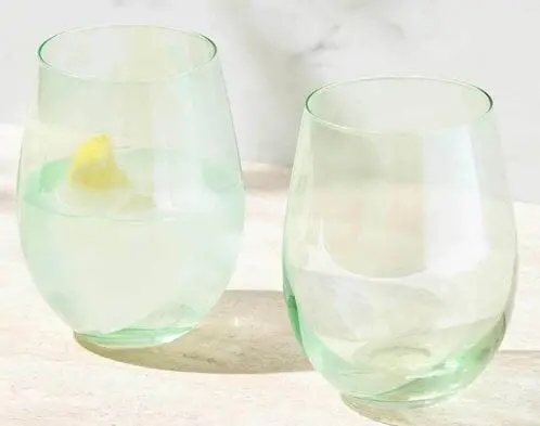 Maxwell & Williams Glamour Green Stemless Wine Tumblers – 540Ml Set Of 2 1
