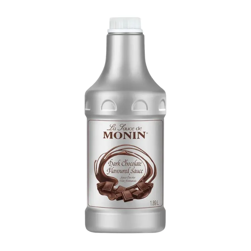 Monin Dark Chocolate Sauce – 1.89L Barista-Quality Syrup 1