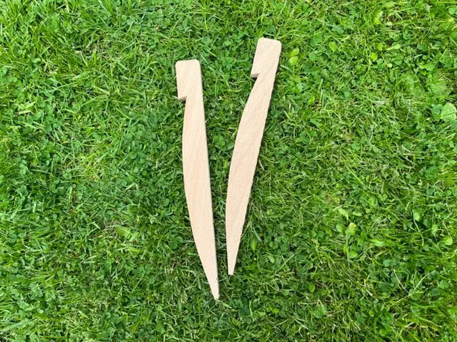 Natural Wooden Tent Pegs – 30Cm Heavy-Duty Anchors For Campers & Scouts 1