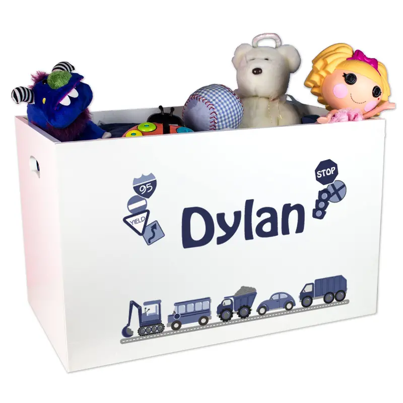 Open-Top Toy Storage Box – Transportation Collection 1