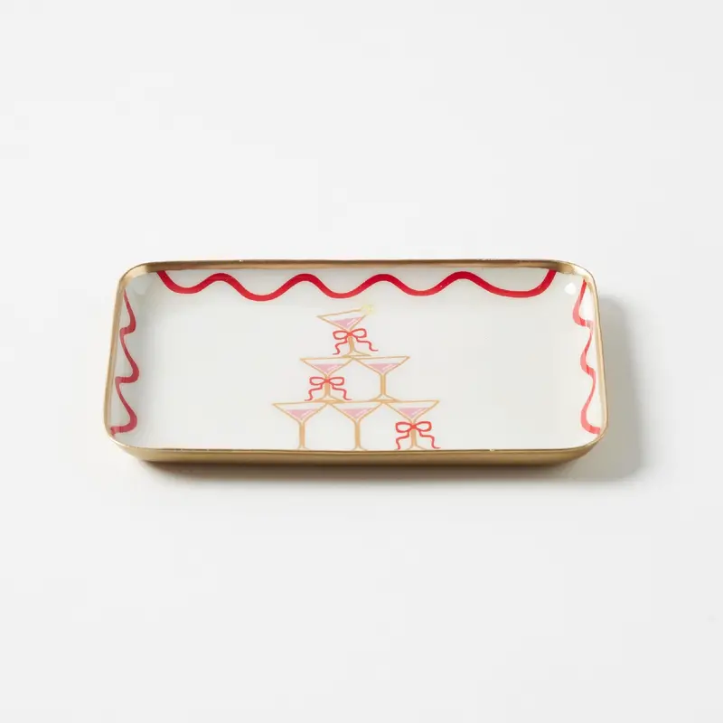 Pilbeam Celebrations Serving Tray – Festive Engraved Design 1