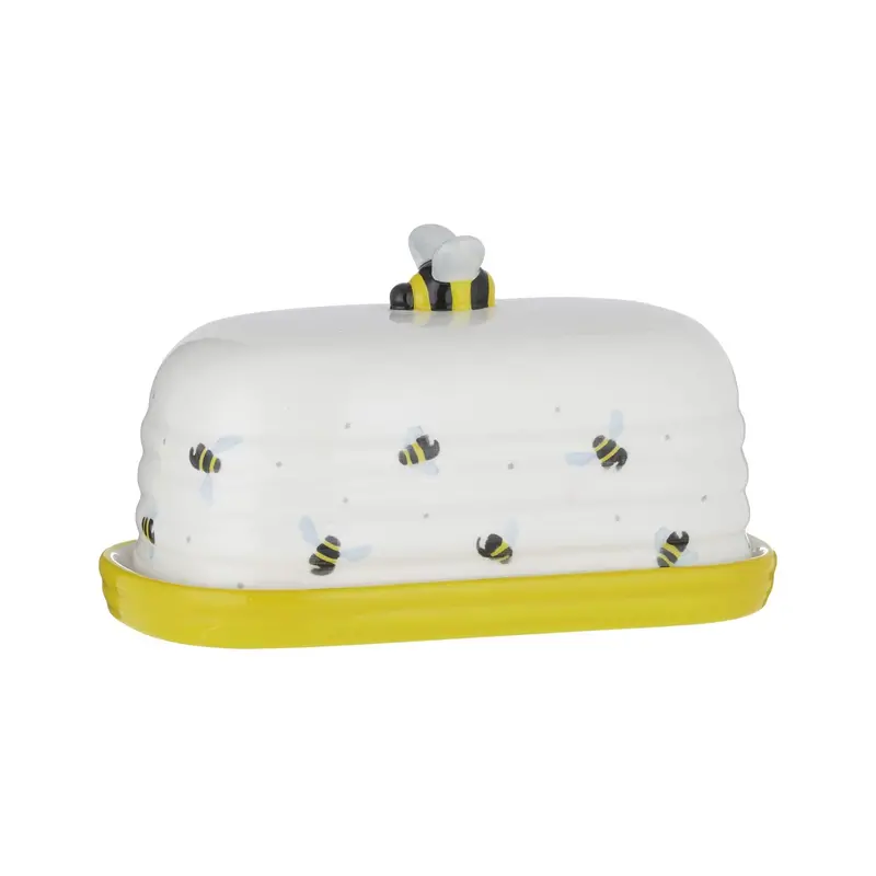 Price & Kensington Sweet Bee Butter Dish - 9.6 × 17.6 × 10Cm 1