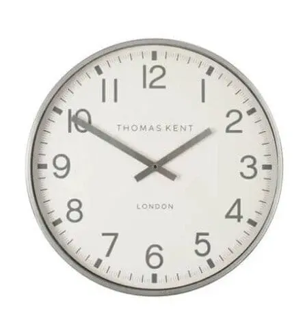 Thomas Kent Clocksmith Wall Clock – Metallic Silver, 30Cm 1