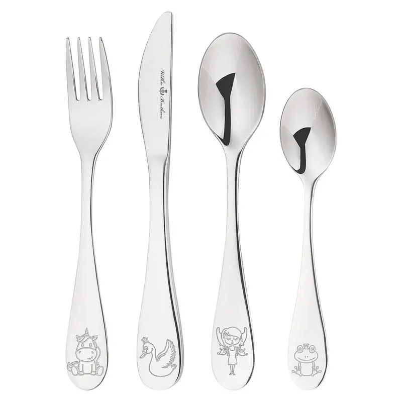 Wilkie Brothers Fairytale-Design Kids’ Cutlery Set – 4-Piece 1