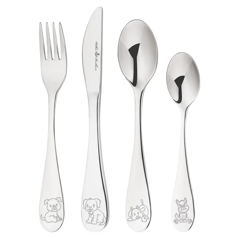 Wilkie Brothers Puppy-Themed Kids’ Cutlery Set – 4-Piece 1