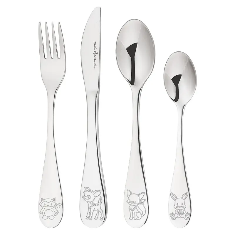 Wilkie Brothers Woodland-Themed Children’S Cutlery Set (4-Piece) 1