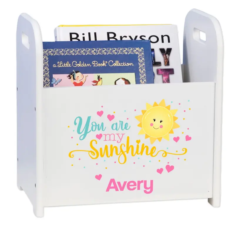 'You Are My Sunshine' Book Caddy – Custom Name Embroidery 1